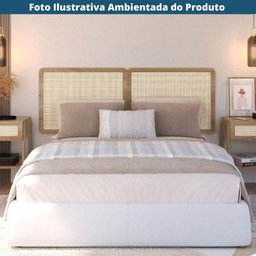 Cabeceira Casal 160cm Palhinha Oslo Artesano | Nero - Hanover - 6