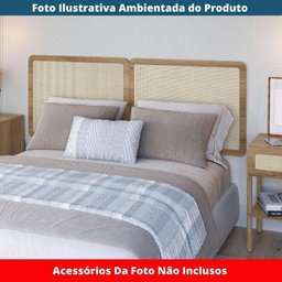 Cabeceira Casal 160cm Palhinha Oslo Artesano | Nero - Hanover - 5