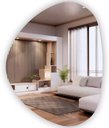 Ver imagem 1 de Espelho Decorativo Orgânico 50x60 Fácil Aplicação