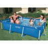 Piscina Estrutural Retangular 3.834 Litros Pvc Armação + Bomba Filtrante Intex - 110v - 2