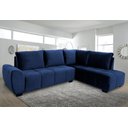 Ver imagem 1 de Sofá de Canto 6 Lugares Hellen Suede Velut Azul 205/273 cm