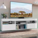 Ver imagem 1 de Rack Suspenso para Tv até 65" Multimóveis Paris Fg3326 com 2 Portas Branco