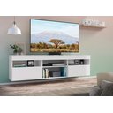 Ver imagem 6 de Rack Suspenso para Tv até 65" Multimóveis Paris Fg3326 com 2 Portas Branco