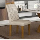 Ver imagem 1 de Cadeira para Mesa de Jantar 2 Unidades Larissa Madeira - Leifer