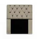 Ver imagem 2 de Kit Cabeceira Mirage + Calçadeira Baú Veneza Solteiro 120cm Suede - Ecotec Decor:Bege