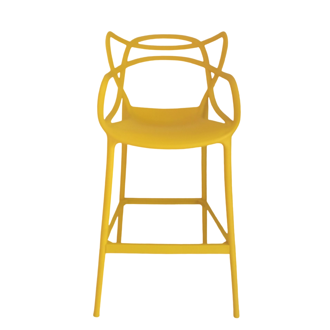 Banqueta Allegra Top Chairs Amarela - kit com 3 - 2