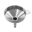 Ver imagem 1 de Funil Aço Inox Grande 16x14 Cm Alça Garrafas Óleo Multiuso - Frg6498