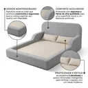 Ver imagem 5 de Cama Montessoriana Infantil com Colchão Poliuretano Cinza