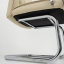 Ver imagem 7 de Cadeira Fixa em S com Braço Estofada Couríssimo Bege W-50A