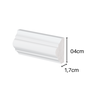 Rodameio Poliestireno 04cm classico Branco 31004 Arquitech - 2