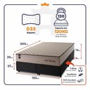 Ver imagem 2 de Cama Box Baú San Diego Espuma D33 193x203 Preto King House