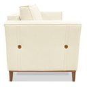 Ver imagem 5 de Kit 2 Poltronas Para Sala de Estar Vega Linho Bege Pés Castanho - Pallazio Veja