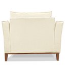 Ver imagem 6 de Kit 2 Poltronas Para Sala de Estar Vega Linho Bege Pés Castanho - Pallazio Veja