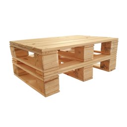 Kit Sofá Rústico de Madeira Palete em Pinus com Encosto Lugares + Mesa de Centro - 3