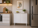 Ver imagem 1 de Balcao com Tampo 80 cm 2 Portas Branco