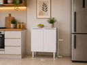 Ver imagem 3 de Balcao com Tampo 80 cm 2 Portas Branco