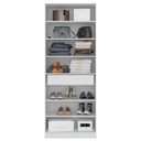 Ver imagem 4 de Sapateira 2 Portas Com Espelho 1 Gaveta Grife D02 Branco - Mpozenato