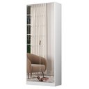 Ver imagem 1 de Sapateira 2 Portas Com Espelho 1 Gaveta Grife D02 Branco - Mpozenato