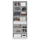 Ver imagem 4 de Sapateira 2 Portas Com Espelho 1 Gaveta Grife D02 Branco - Mpozenato