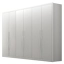 Ver imagem 3 de Guarda-Roupa Casal 6 Portas 6 Gavetas com Espelho 100% MDF Reno 276x236cm Branco