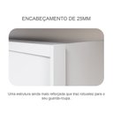 Ver imagem 7 de Guarda-Roupa Casal 6 Portas 6 Gavetas com Espelho 100% MDF Reno 276x236cm Branco