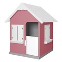 Ver imagem 1 de Casinha de Brinquedo com Floreiros Mdf Rosa/branco - Criança Feliz Gran Belo