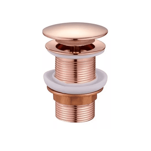 Válvula Lavatorio Click Luxo Rose Gold 8 Cm - 1.1/4