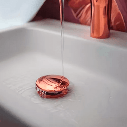 Válvula Lavatorio Click Luxo Rose Gold 8 Cm - 1.1/4 - 4