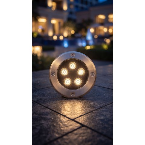Spot Balizador Piso LED Embutir 5W Bivolt Luminária Jardim