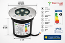 Ver imagem 4 de Spot Balizador Piso LED Embutir 5W Bivolt Luminária Jardim