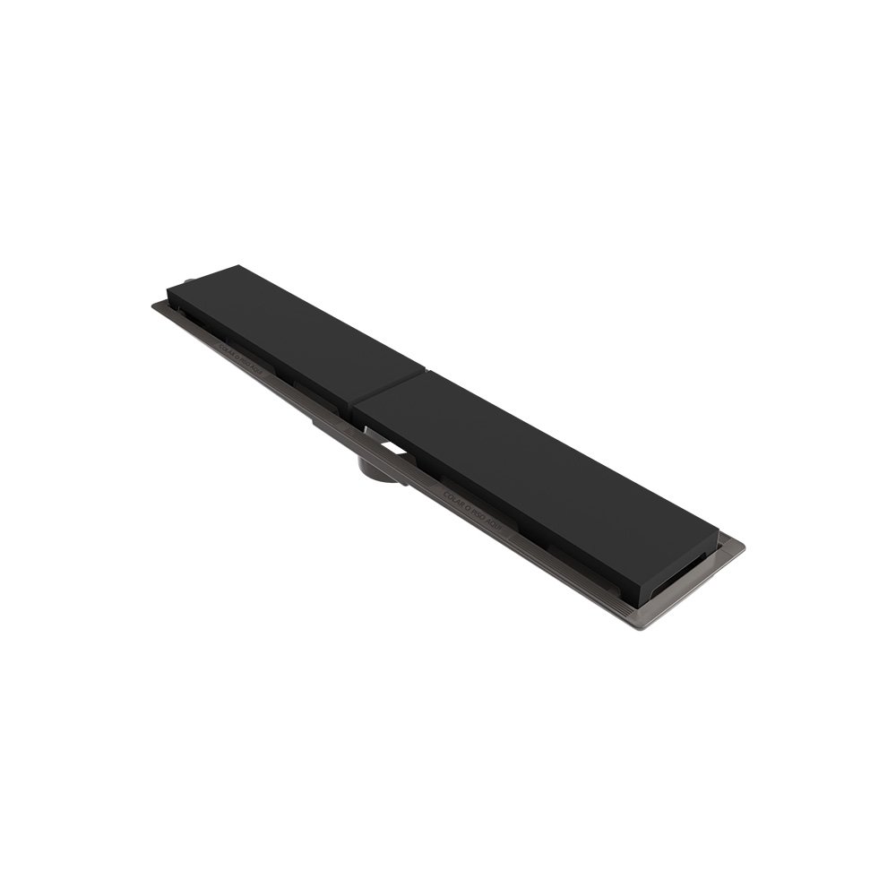 Ralo Linear Novii Seco 8879 50cm Saída Central com Tampa Preta Preta 8879 - 1