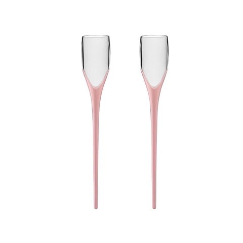 Kit 2 Taças para Espumante Enterra na Areia Praia 210ml Cor:rosa Bebê