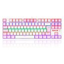 Ver imagem 1 de Teclado Mecânico Gamer Redragon Daksa Lollipop - Abnt2 - Rgb - Switch Blue - Branco Rosa - K576wp-r