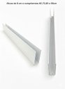 Ver imagem 4 de Protetor Salva Porta 70cm Chapa Galvanizada Branca