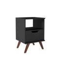 Ver imagem 2 de Mesa de Cabeceira - 1 Gav Retro 400x580x380 mm Preto