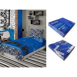Jogo de Cama Infantil Lepper Playstation Solteiro 2 Peças Microfibra Azul - 6