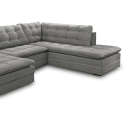 Sofá Retrátil com Divã Direito Merlot Saturno Cinza 310cm Fabrispuma - 3