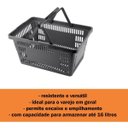 Ver imagem 3 de Cesta Plástica Roma Preta