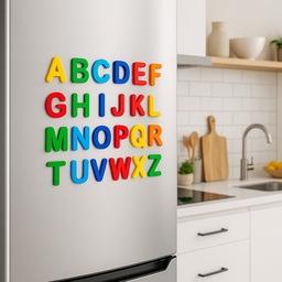 Alfabeto Magnético Infantil 26 Letras Maiucsculas Imã Educativo - 7