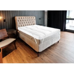 Pillow Top Protetor Colchão Cama Queen 158x198cm Poliéster - 1