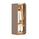 Ver imagem 5 de Guarda Roupa Planejado 100% MDF de Canto Oblíquo Reflecta Orion CabeCasa MadeiraOriginals Marrom