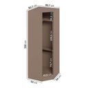 Ver imagem 4 de Guarda Roupa Modulado 100% Mdf de Canto Oblíquo Reflecta Orion Cabecasa Madeiraoriginals