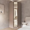 Ver imagem 1 de Guarda Roupa Planejado 100% MDF de Canto Oblíquo Reflecta Orion CabeCasa MadeiraOriginals Marrom