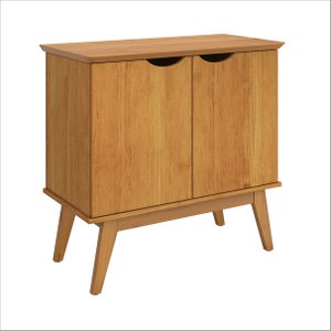 Buffet Aparador com 2 Portas Pés e Base em Madeira Maciça Cinamomo Prism Patrimar Móveis