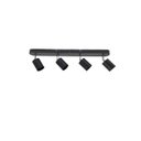 Ver imagem 1 de Spot Sobrepor Direcionável Quadruplo com Base Preto GU10 55cm EMBU LED