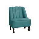 Ver imagem 1 de Poltrona Decorativa Teles P/ Sala Escritório Recepção - Lobo Shopp:azul Tiffany