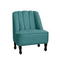 Ver imagem 1 de Poltrona Decorativa Teles P/ Sala Escritório Recepção - Lobo Shopp:azul Tiffany