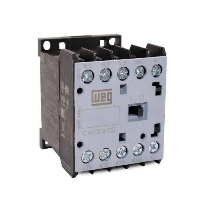 Mini Contator CWC Weg 380VCA 9A 1NA CWC09 10 30V41 | MadeiraMadeira