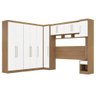 Dormitório Modulado Casal Modena 7 Peças Amêndola Branco - Demóbile - 2