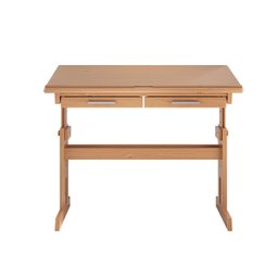 Escrivaninha Mesa de Desenho Olivia em Madeira Maciça Mel Claro - 8